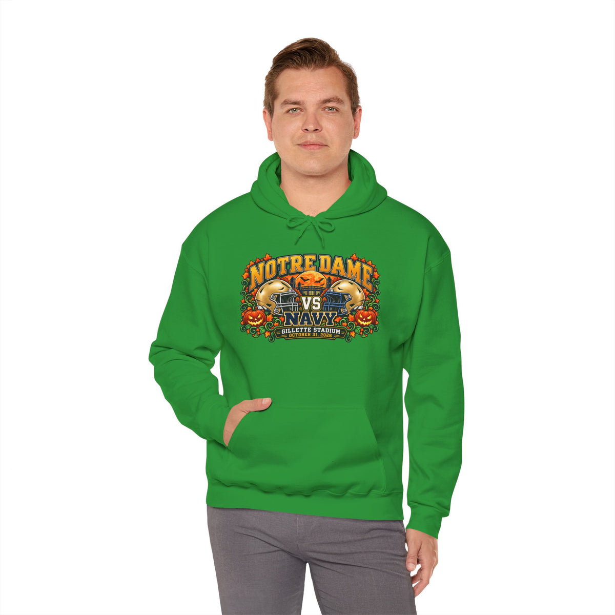 ND vs. Navy Halloween Hoodie