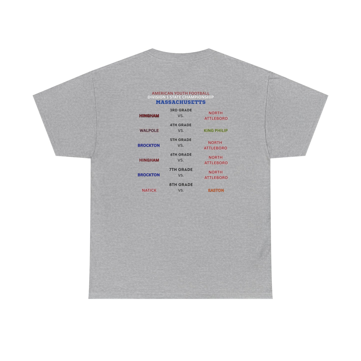 Massachusetts Division 1 State Championship T-Shirt - Short Sleeve