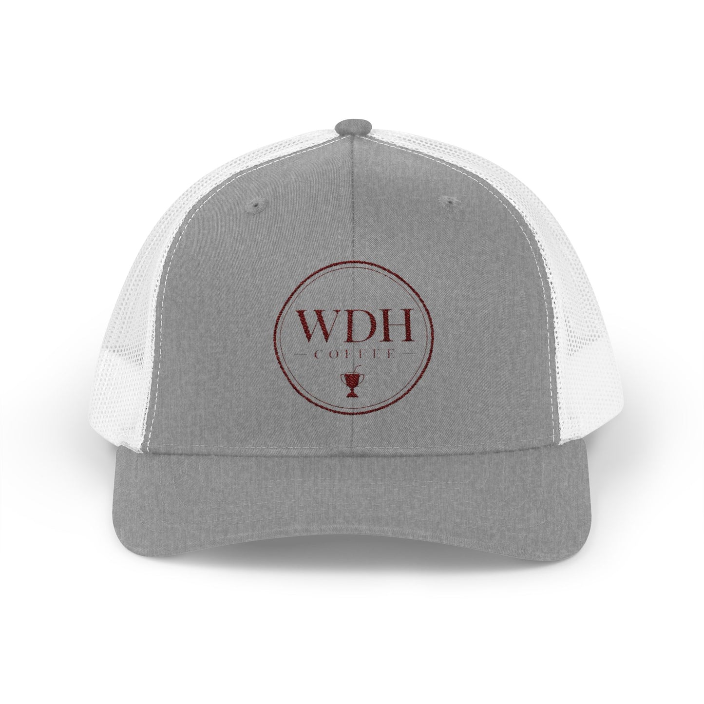 WDH Coffee Trucker Cap — Embroidered Snapback Coffee Hat
