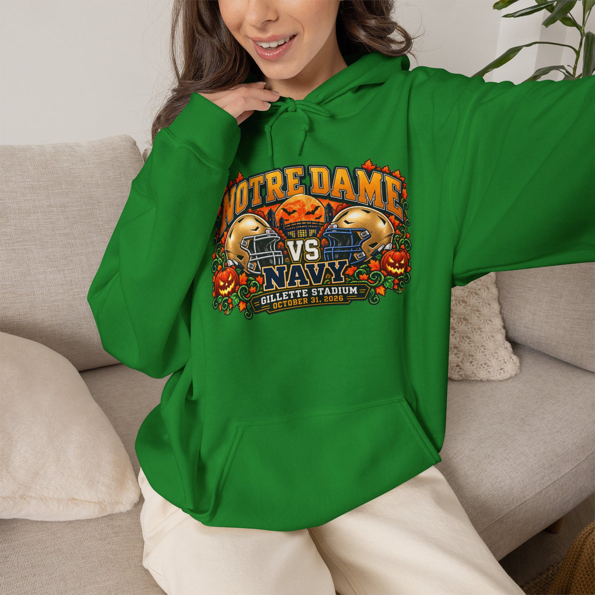 ND vs. Navy Halloween Hoodie