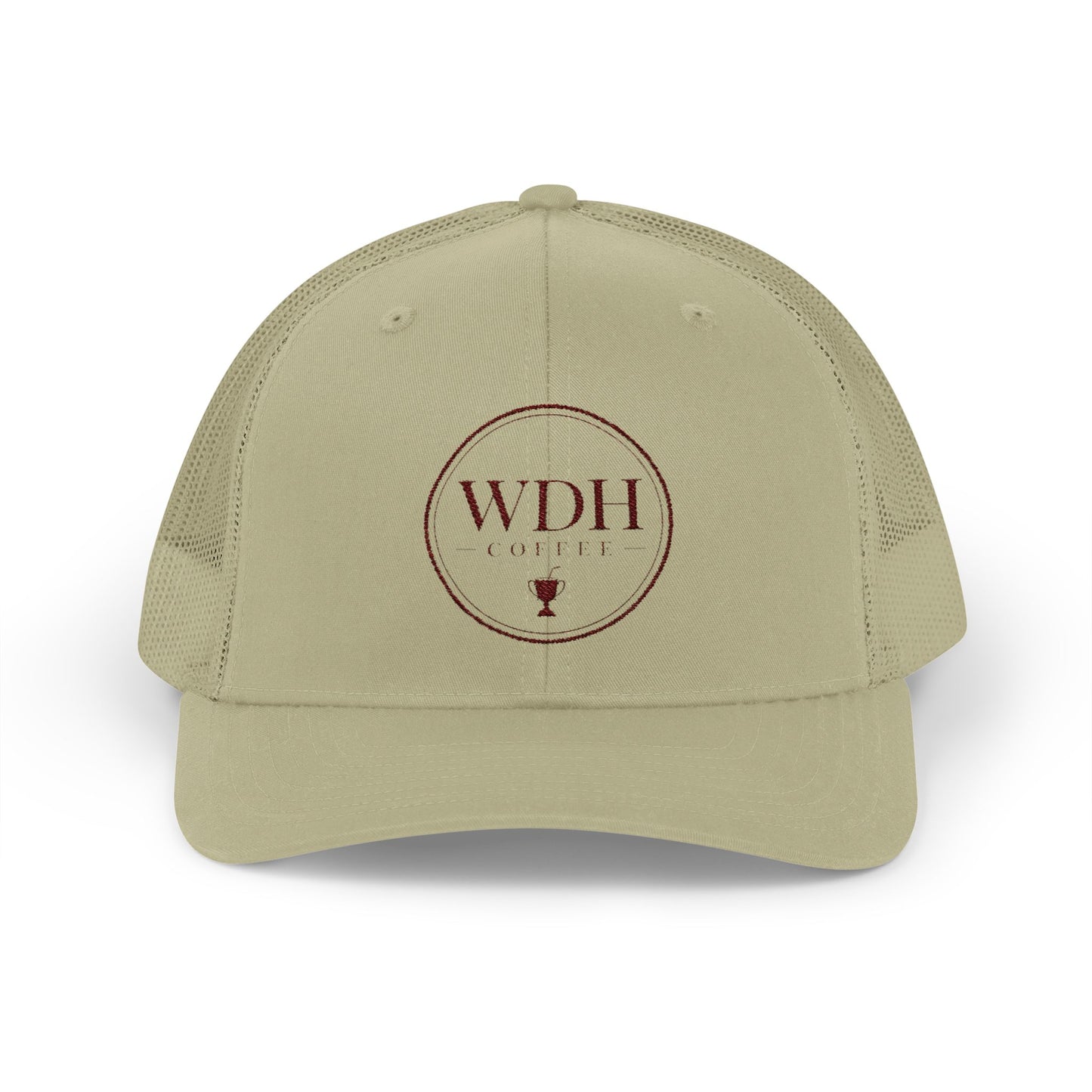 WDH Coffee Trucker Cap — Embroidered Snapback Coffee Hat