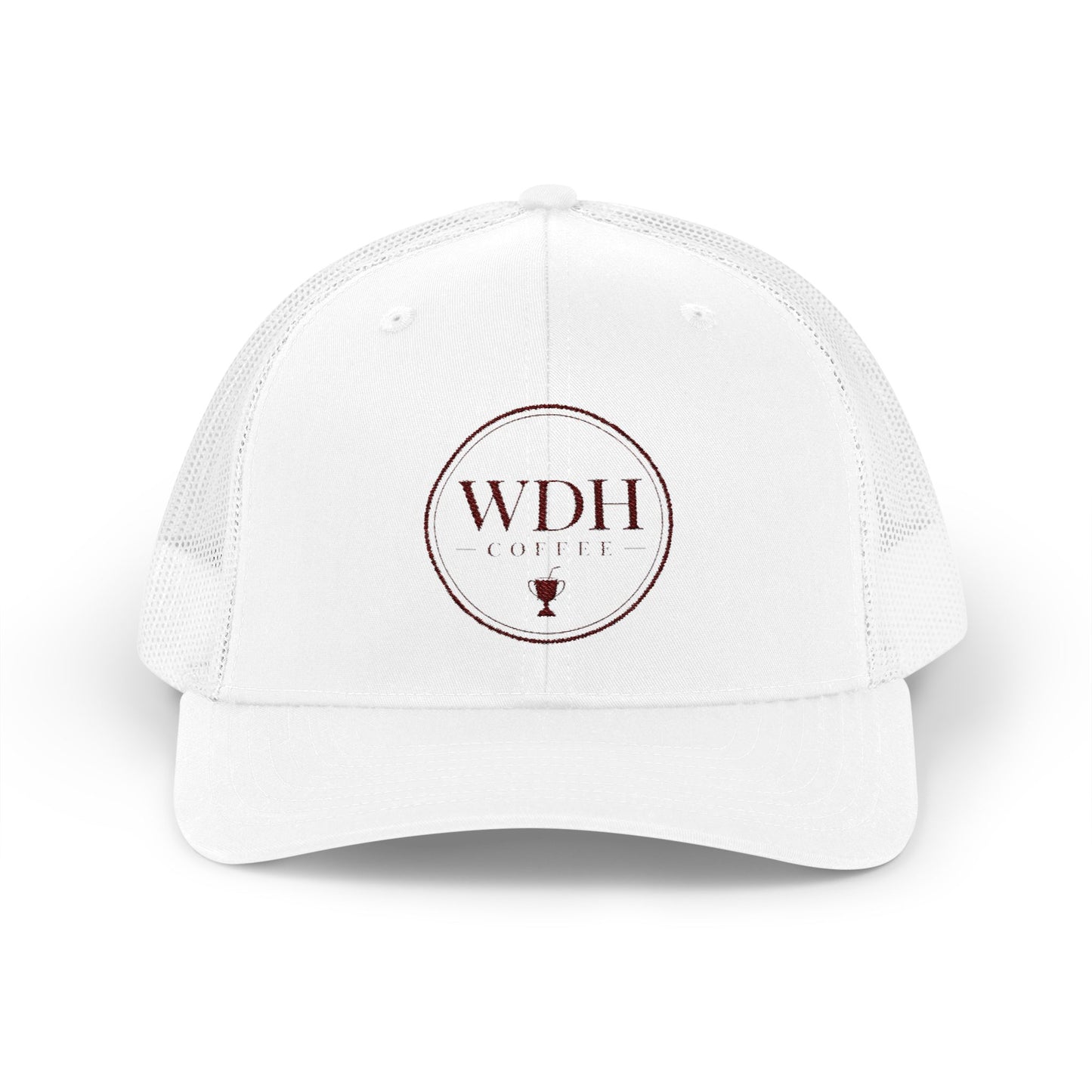 WDH Coffee Trucker Cap — Embroidered Snapback Coffee Hat