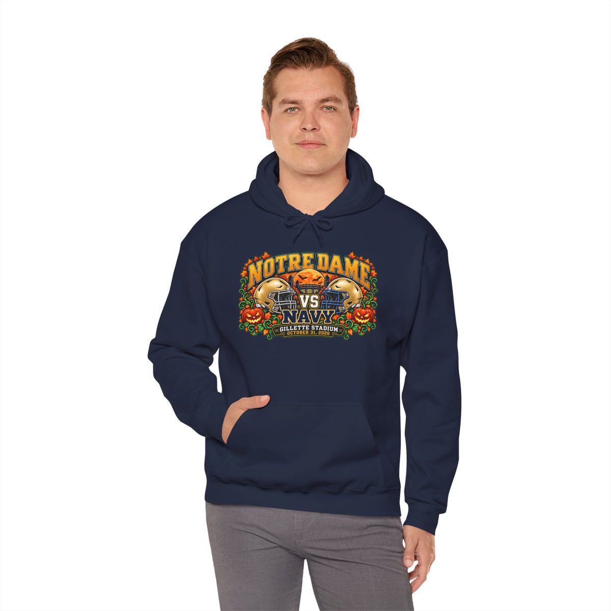 ND vs. Navy Halloween Hoodie