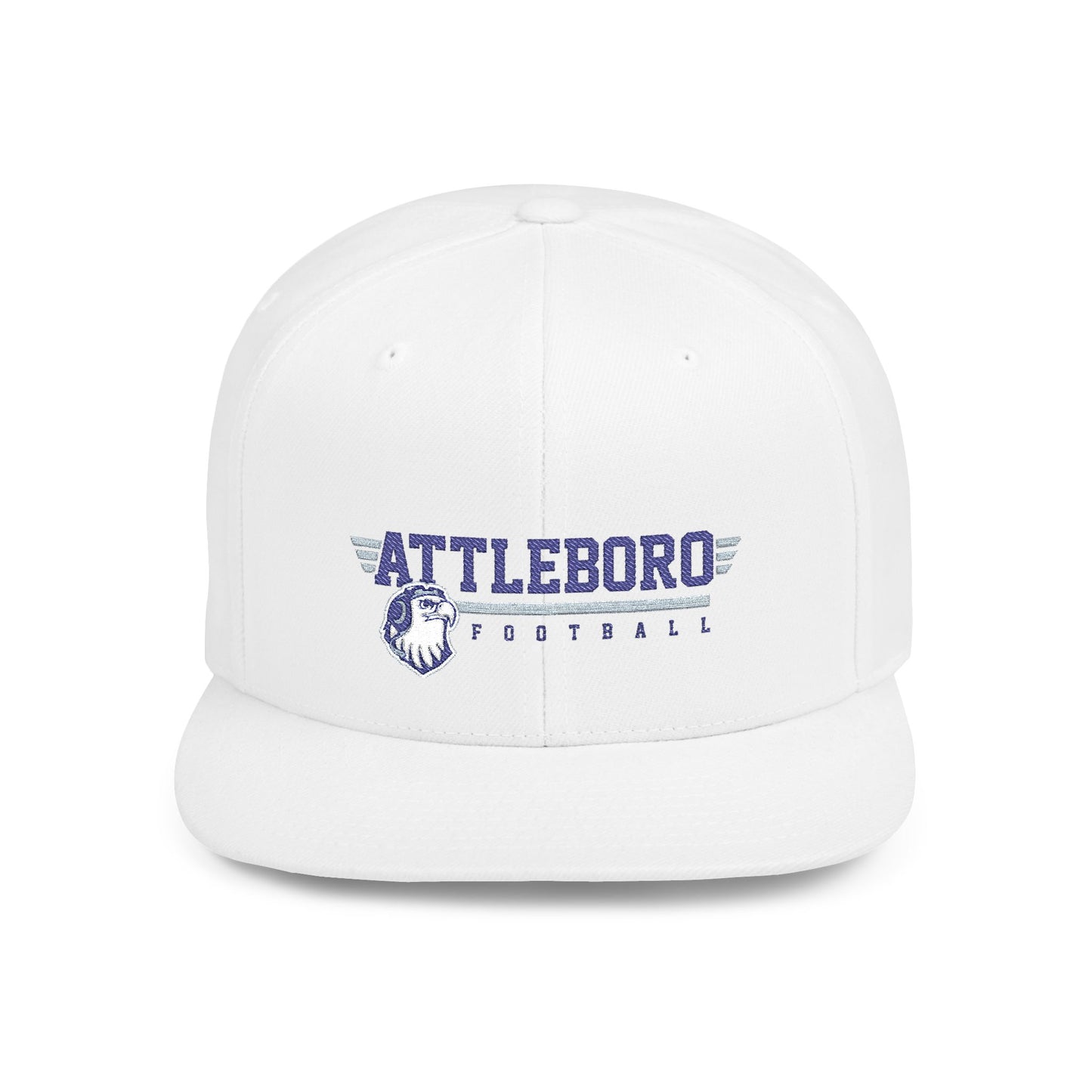 Attleboro Football Snapback Hat - White