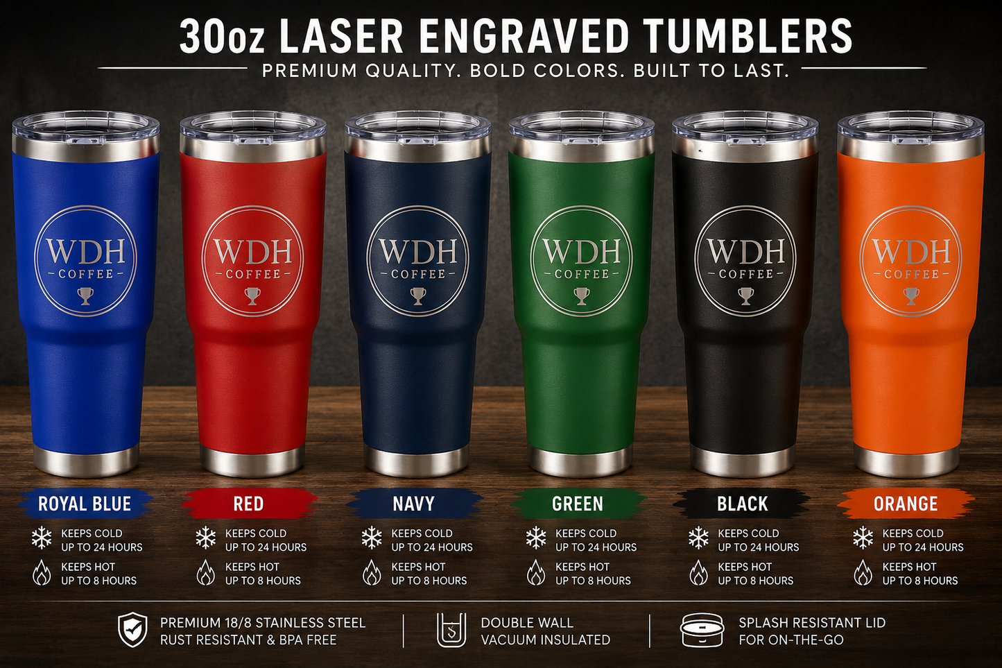 WDH Coffee 30oz. Tumbler (Copy)