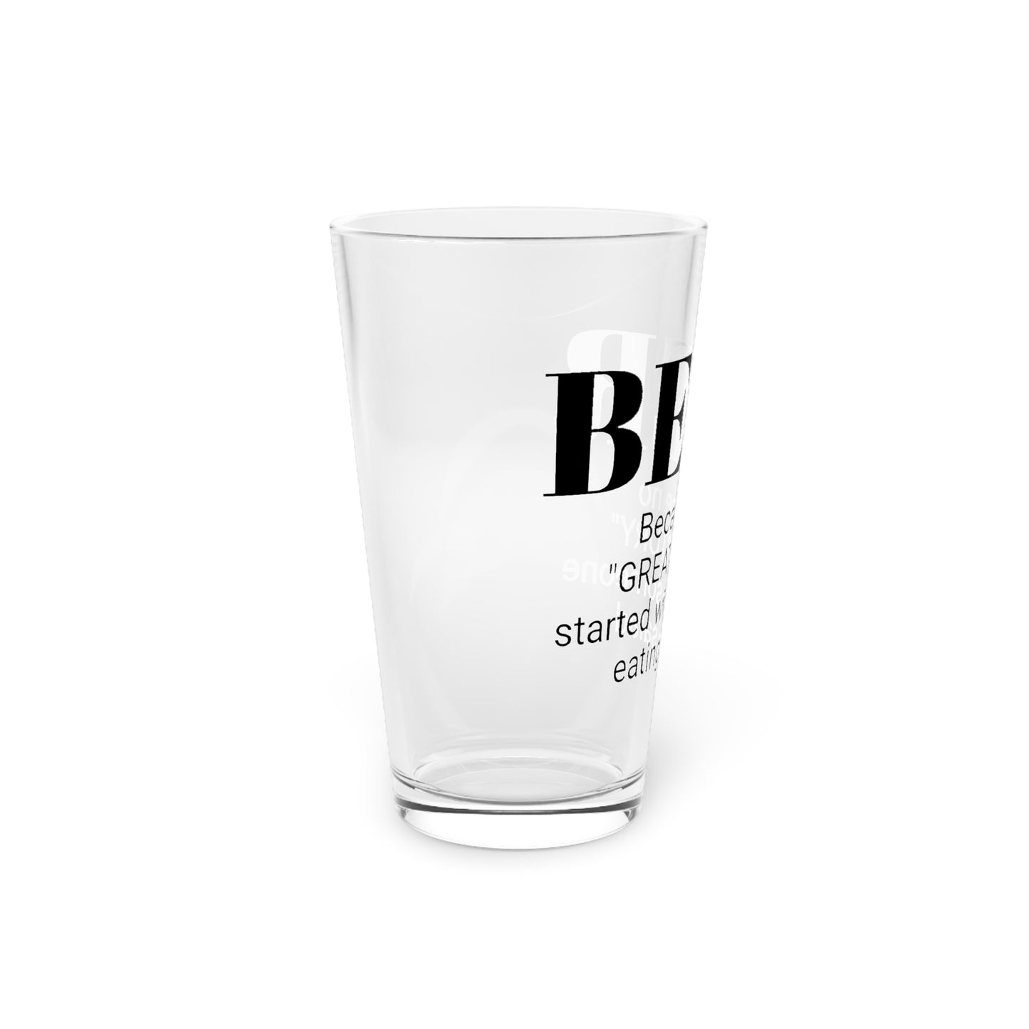 BEER Pint Glass